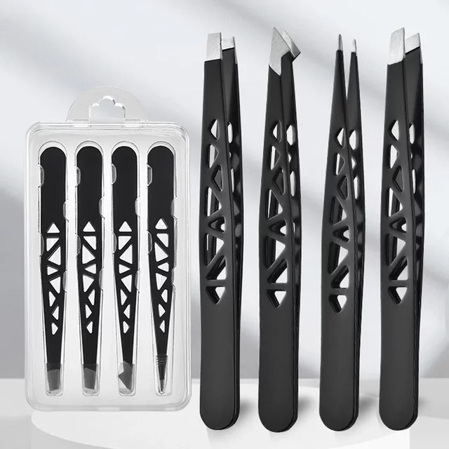 vvocci Pinzetten-Set, 4-teilig, Unisex, Gesicht - Bild 1