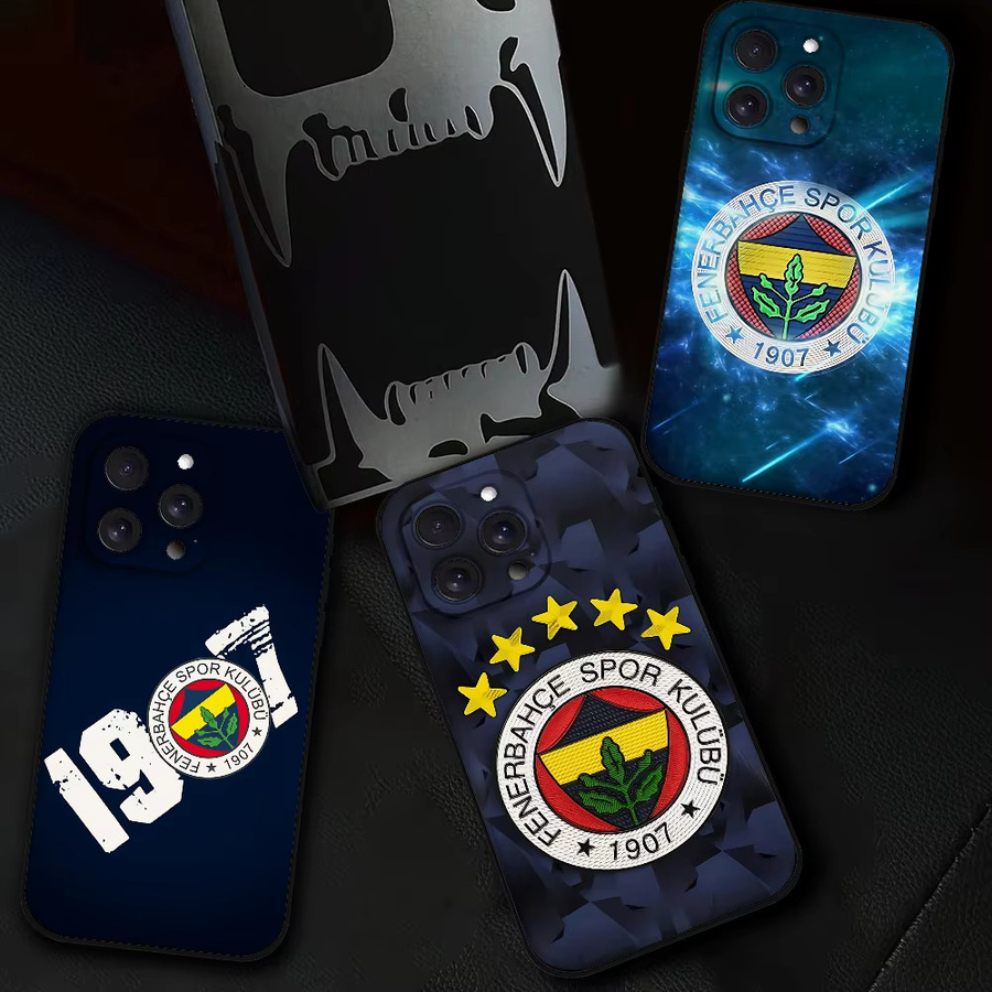 Fenerbahce Club T-Türkei Handyhülle aus Silikon für iPhone Modelle in Schwarz und Multicolour - Bild 2