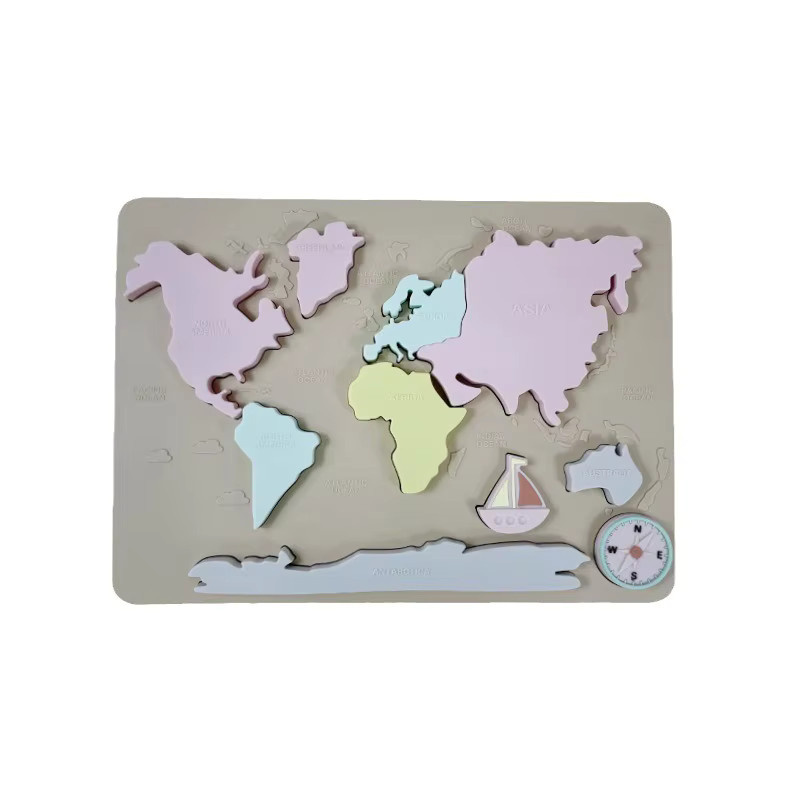 Platinum Challenger Geographie- und Kultur-Lernspielzeuge, Dreidimensionale Puzzles, Silikon, Bunt / Mehrfarbig - Bild 2
