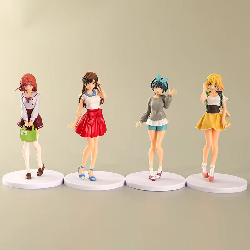 Bandai Anime Figur Mizuhara Chizuru im roten Kleid, stehende PVC Sammelfigur für dich - Bild 2