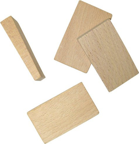 Connex Montagekeile aus Holz in Braun, 50 Stück - Bild 1