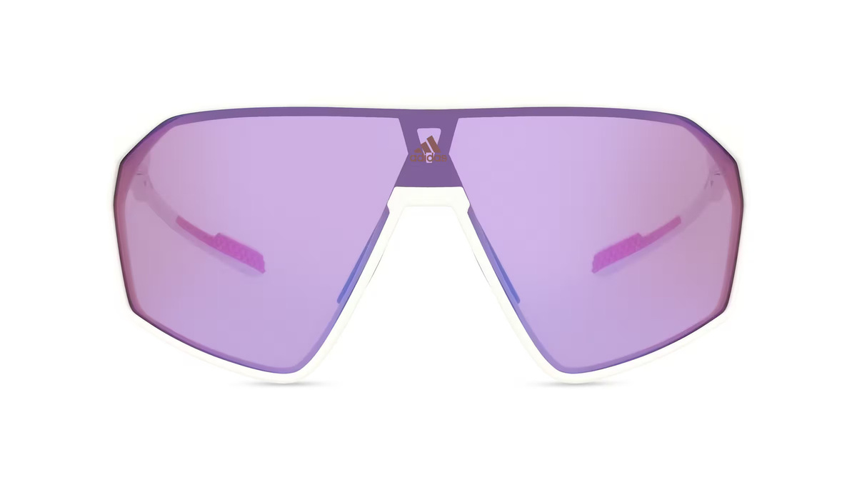 adidas SP0073 Sonnenbrille, Vollrand, Quadratisch, Acetat, Unisex, Weiß, Blau - Bild 1