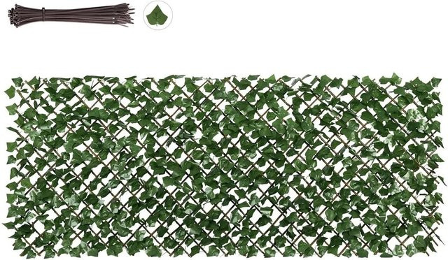Sekey Kunstpflanzen Efeu Sichtschutz für Balkon in Grün, B/H: 100 x 200 cm - Bild 1