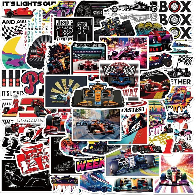 Charile F1 Formel 1 Racing Aufkleber, Cartoon Graffiti, 10/30/50 Stück - Bild 1