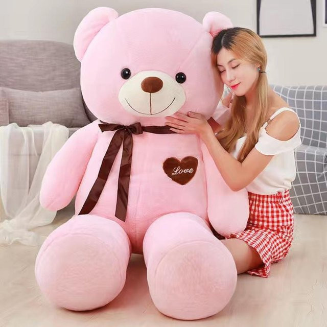 Bai Fen Bai Panda-Puppe, Plüschtier, Rosa, 80cm - Bild 1