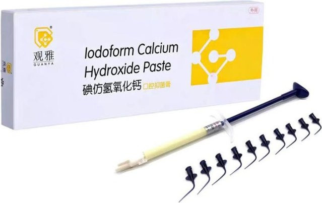 DENTYA Iodoform Kalzium Hydroxid Paste, 2g, Antibakterielle Creme - Bild 1