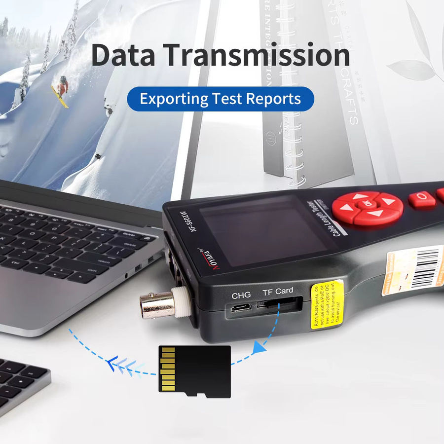 Noyafa NF-8601W Multifunktions Netzwerk Kabel Tester in Schwarz mit RJ45 RJ11 BNC POE PING und Übersprechen Test Funktion - Bild 3