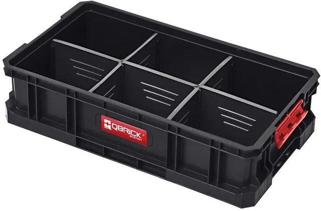 PROREGAL QBRICK Werkzeugkasten Two ohne Deckel, Schwarz, Metall, H x B x T: 30 x 53 x 13 cm, 14,3 Liter - Bild 1