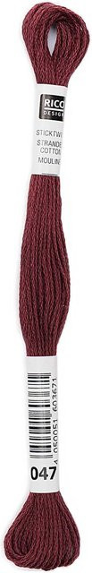 Rico Design Sticktwist aus Baumwolle in Altrosa 8m - Bild 1