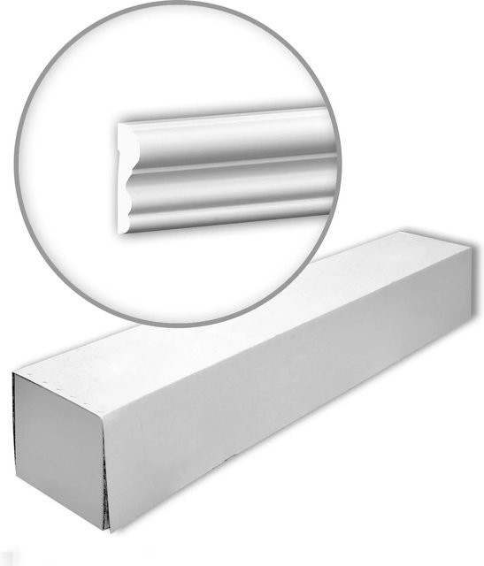 Profhome Decor Wand- und Friesleisten Set in Weiß, 10 Zierleisten mit insgesamt 20 m Länge - Bild 1