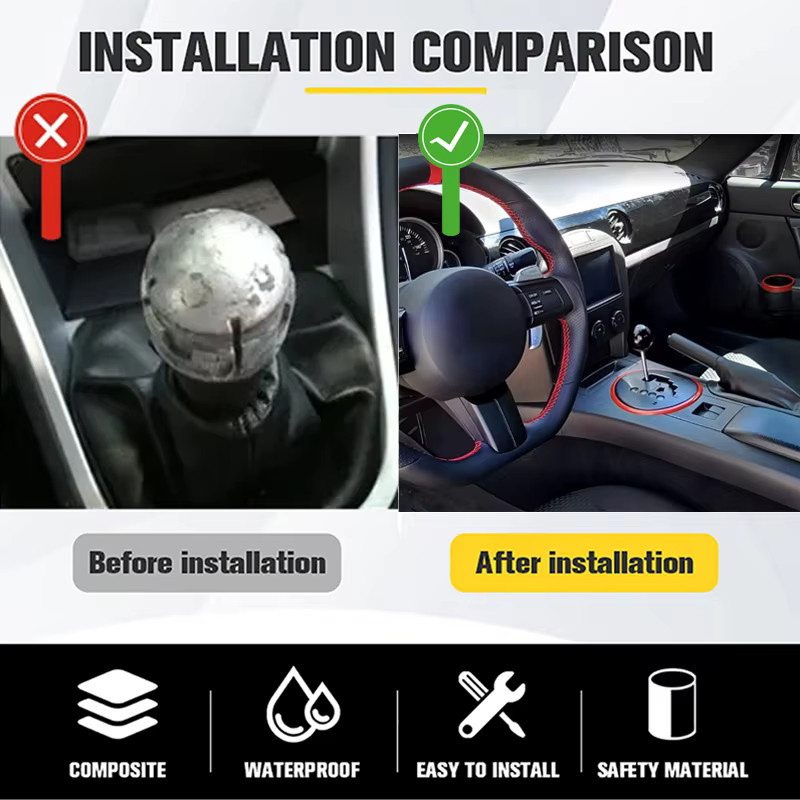 JDM RACING Universal Getriebe-Griffkopf aus Aluminiumlegierung mit Rundkugel für Auto-Modifikationen - Bild 3