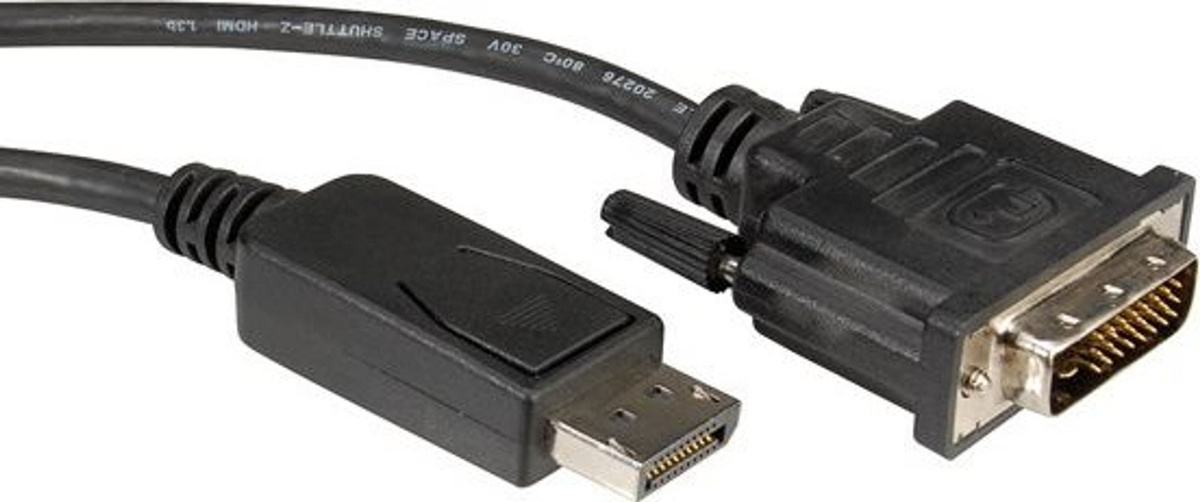Roline DisplayPort auf DVI-D Adapterkabel Schwarz 3,00 m - Bild 2