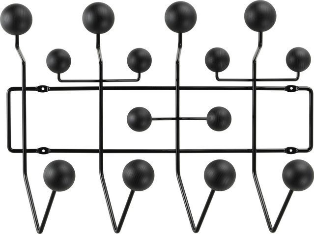 Vitra Hang It All Aufhängesystem aus lackiertem Holz in Schwarz, B/T/H: 50,5 x 17,0 x 14,0 cm - Bild 1