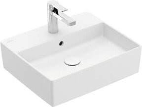 Villeroy & Boch Aufsatzwaschbecken Memento 2.0 in White, rechteckig mit Überlauf, Breite: 50 cm, Tiefe: 42 cm, Höhe: 14 cm - Bild 1