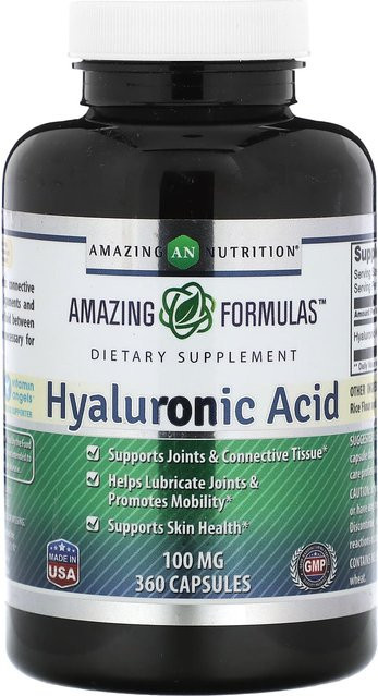 Amazing Nutrition Hyaluronsäure, 100 mg, 360 Kapseln, Unisex - Bild 1