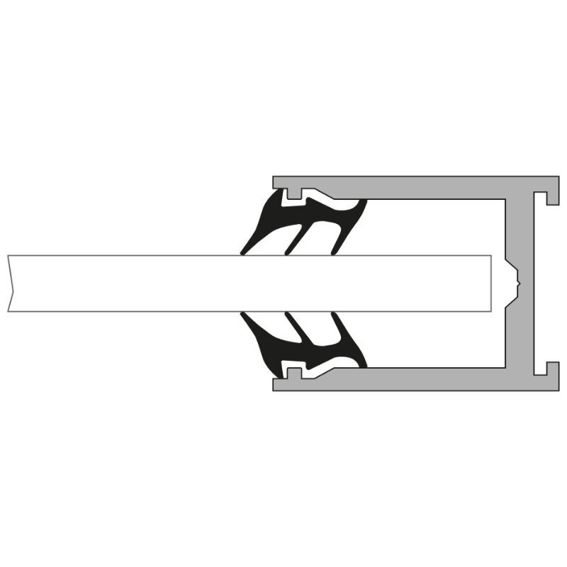 VETRO Wandprofil U-Profil aus Aluminium in Anthrazit, Weiß oder Grau - Bild 1