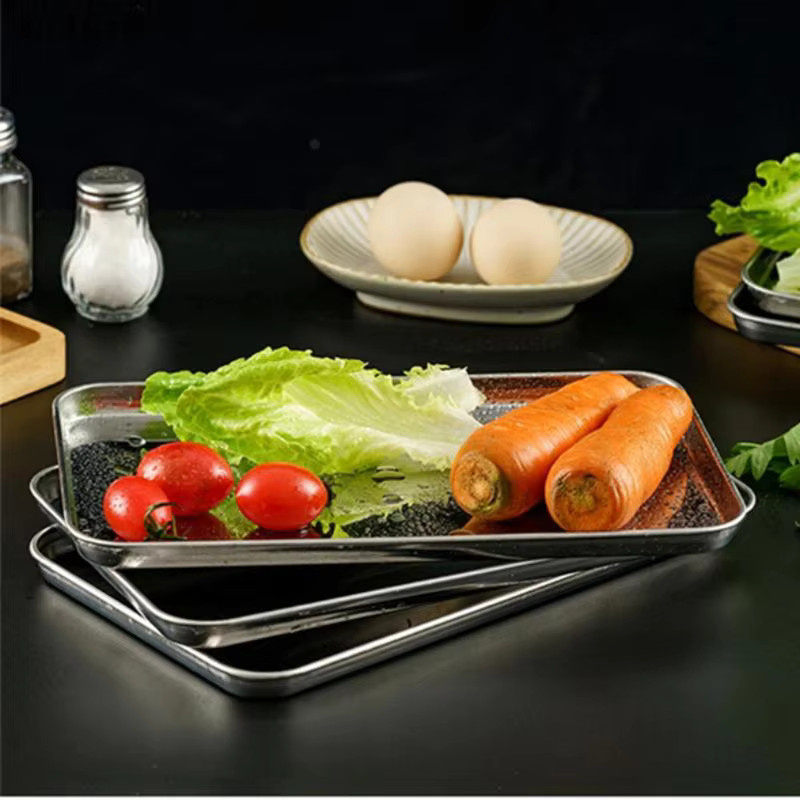 JETTING Rechteckiges Serviertablett aus Edelstahl in Silber für professionelle Buffet-Präsentationen - Bild 2