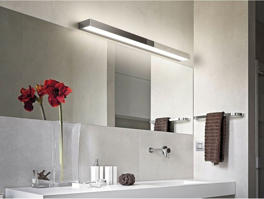 Trio LED Badezimmer Wandleuchte Rocco Chrom Up-Down Spiegelleuchte, Breite: 90 cm - Bild 1