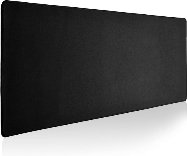 YSAGi Gaming-Mauspad in Schwarz mit genähten Kanten und rutschfester Gummibasis als Schreibtischunterlage für Home-Office und Gaming - Bild 1