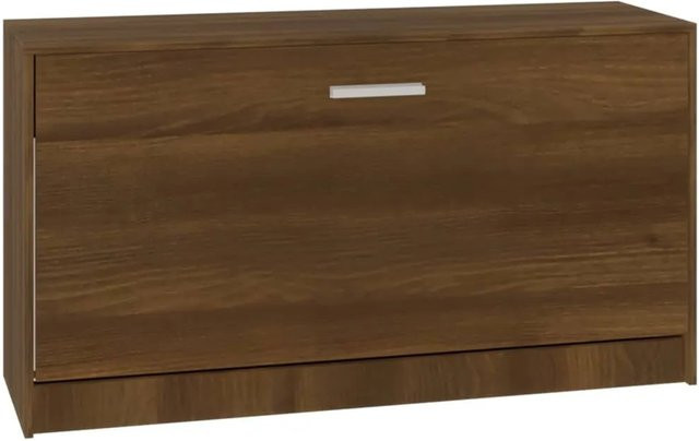 vidaXL Schuhbank aus Holzwerkstoff in Eiche Braun, B/T/H: 80 x 24 x 45 cm - Bild 1