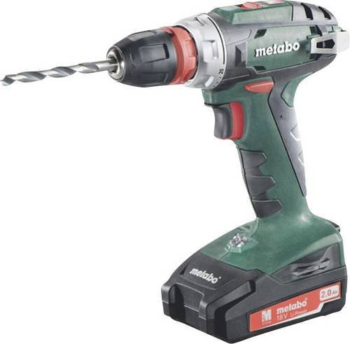 Metabo Akku-Bohrschrauber BS 18 Quick 18V mit 2x 3,0Ah Li-Ion Akkus und Ladegerät in Grün - Bild 1