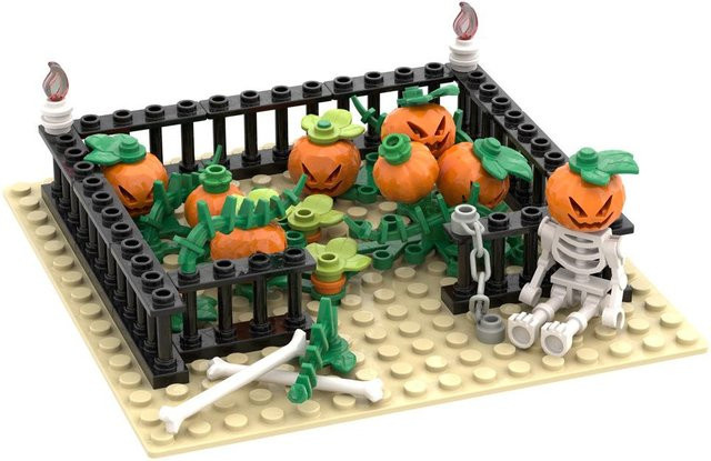 Yiran toy Halloween Blöcke Zauberer Geist Pferd Kürbis, Bausteine, ab 6 Jahren - Bild 1