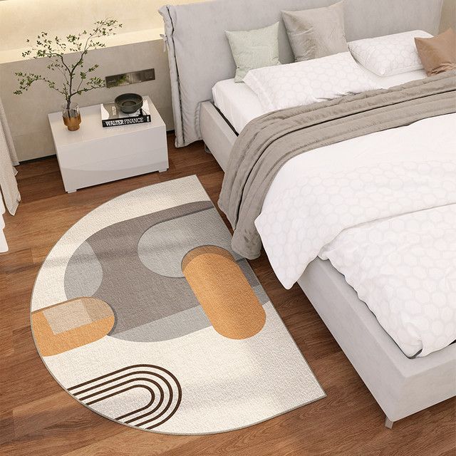 VIKAMA Simple Lines Halbrunder Teppich in Aesthetic Design für dein Zuhause - Bild 1