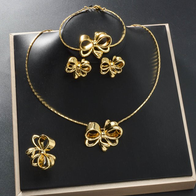 Diana baby Schmuck-Set, 4-teilig, vergoldet, Kinder - Bild 1