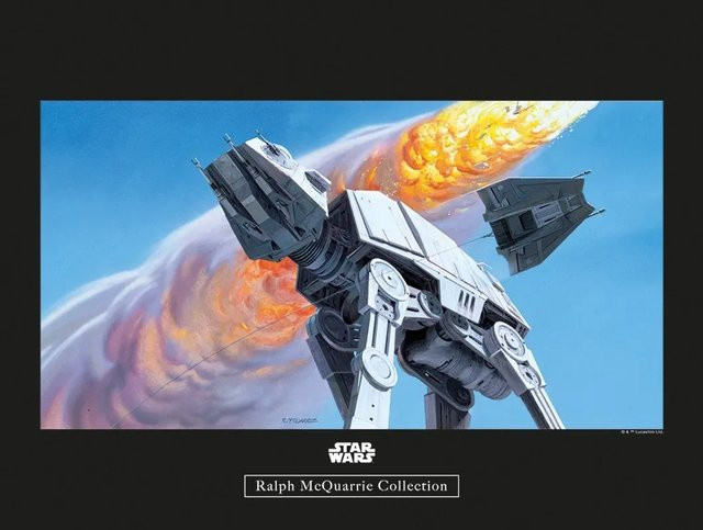 Komar Wandbild Star Wars AT-AT, Multicolor, Breite: 40 cm, Höhe: 30 cm - Bild 1