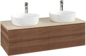 V&B Waschtischunterschrank Antao mit Frontstruktur, Weiß, B/T/H: 120 x 36 x 50 cm - Bild 1
