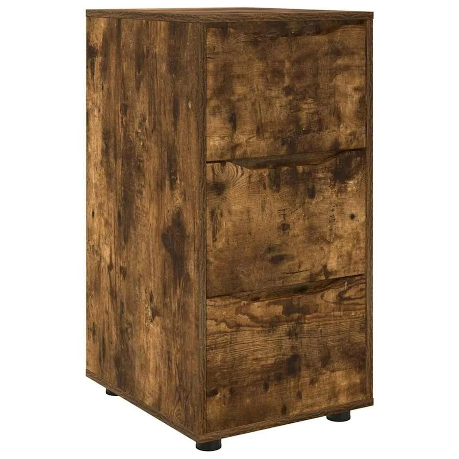 vidaXL Aufbewahrungsschrank aus Holzwerkstoff in Raucheiche, B/T/H: 40 x 48 x 81 cm - Bild 2
