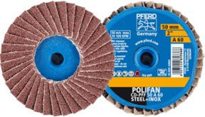 PFERD TOOLS COMBIDISC Korund Mini-POLIFAN CD Schleifscheibe Ø 50 mm A60 für universelle Anwendungen - Bild 1