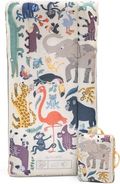 Stokke JetKids CloudSleeper aufblasbares Reisebett Animal Family in Beige und Multicolour - Bild 1
