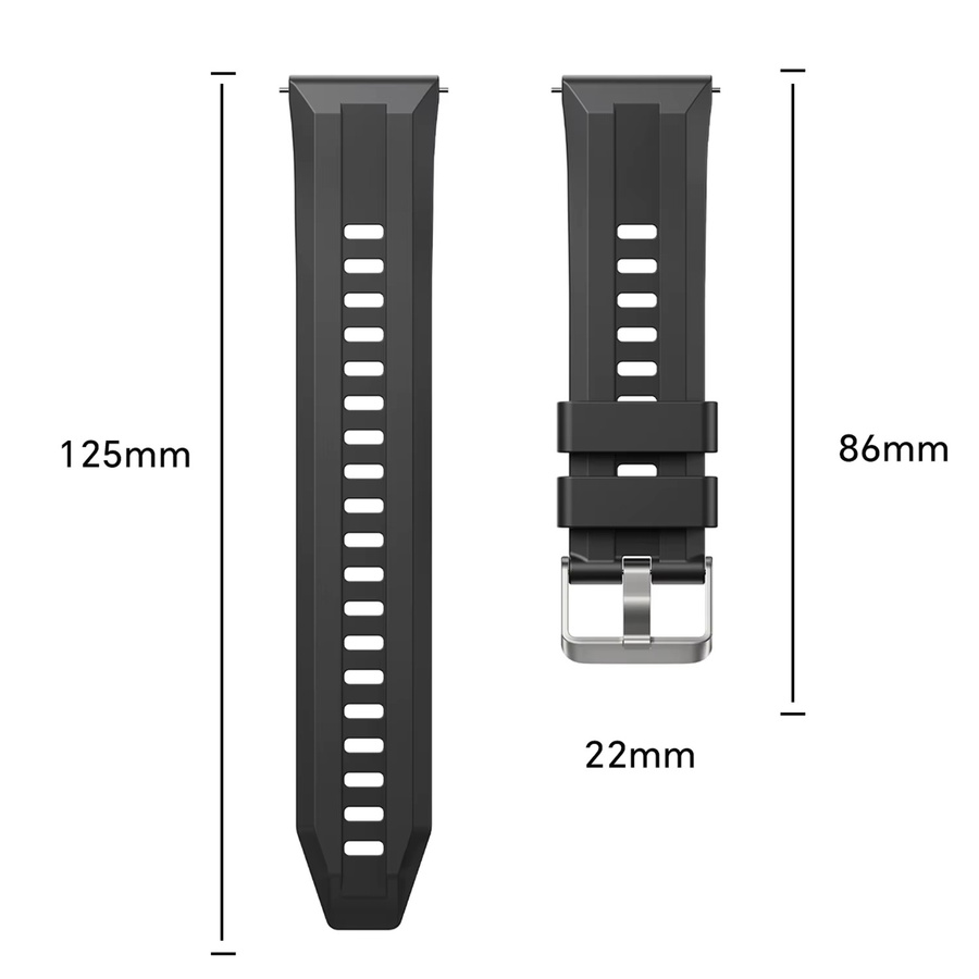 Xiaomi Uhrenarmband Silikon, 22 mm, Schwarz - Bild 4