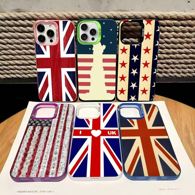 Sturzsichere Handyhülle mit britischer UK-Flagge für Samsung Galaxy S26 S25 S24 S23 S22 S21 S20 Note20 FE Ultra Edge Plus 4G 5G, Multicolor - Bild 1