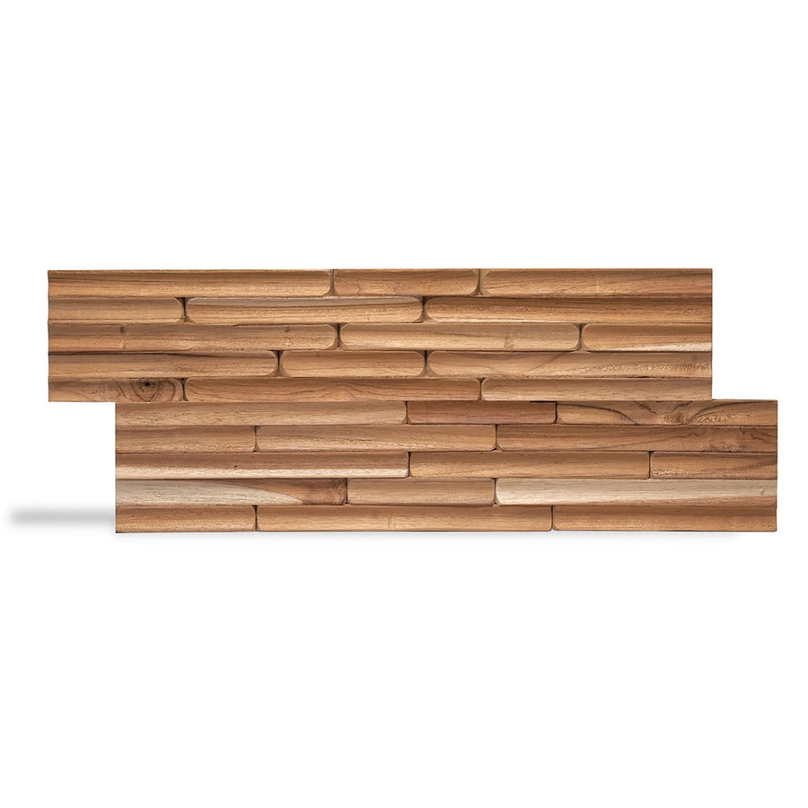 Rebel of Styles Holzverblender UltraWood Concave in Teakholz Braun B: 50 cm, H: 20 cm - Bild 2