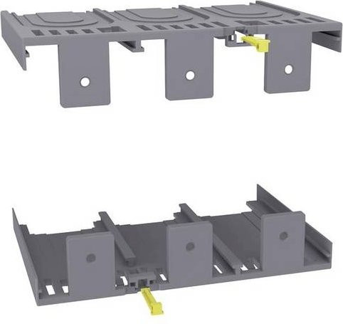 Hager Klemmenabdeckung HYW025H für Rückanschluss und Plug-in 3P, Grau - Bild 1