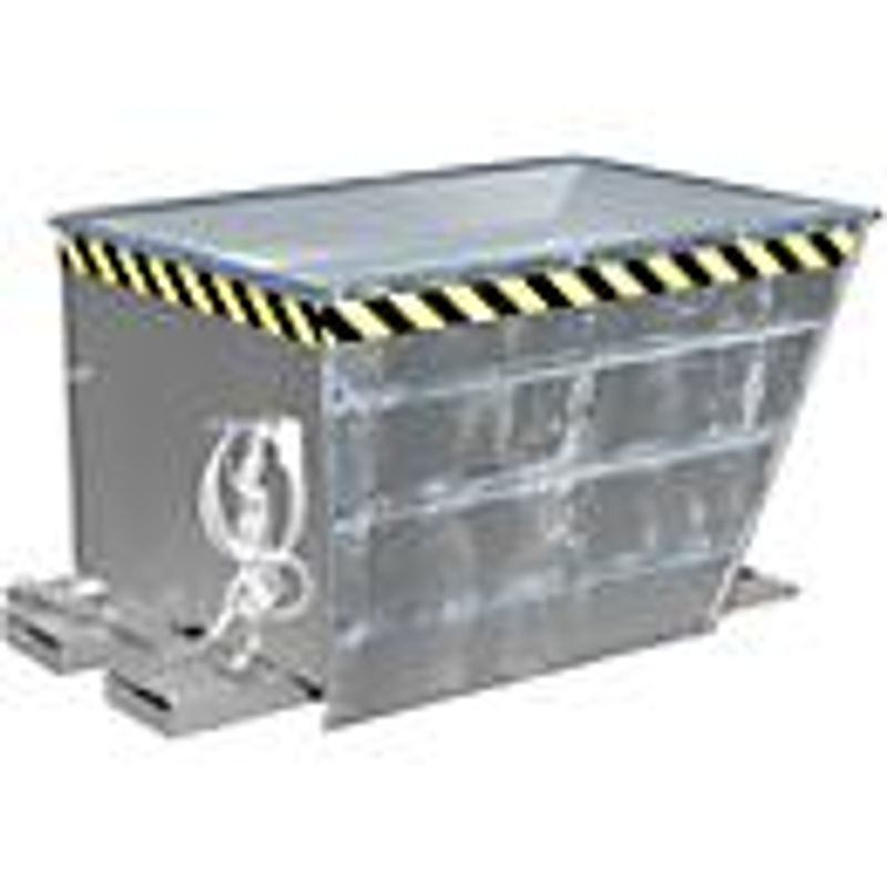 Kippbehälter VG 700 von Bauer, verzinkt, Silber/Grau, B/T/H: 89,0 x 80,0 x 0 cm - Bild 3