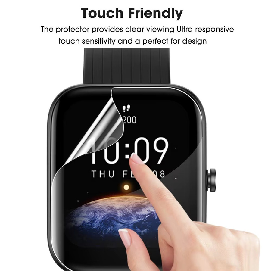 5er-Pack Displayschutzfolie aus TPU für Xiaomi Huami Amazfit Bip 5, GTS, GTS 4, Mini und Pro, transparente Vollabdeckung - Bild 2