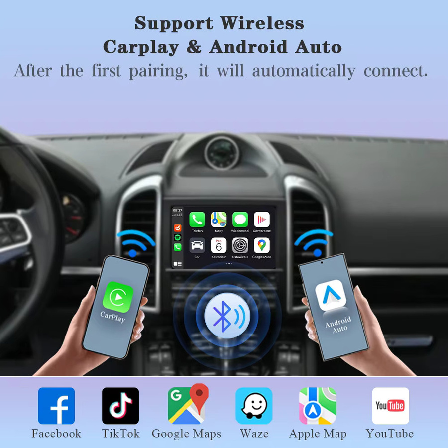 AUTOTOP Drahtloses CarPlay und AirPlay Schnittstellenmodul für Porsche PCM 3.1 in Schwarz - Bild 2