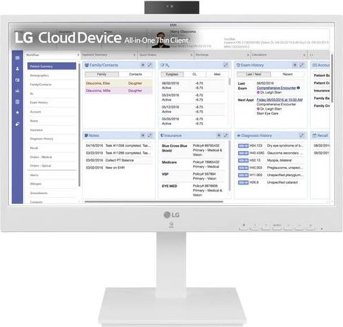 LG Electronics All-in-One PC ThinClient 24CR671N-2P in Weiß mit 60,5 cm (23,8 Zoll) Full HD, Intel Pentium N6005 3,3 GHz, 8GB RAM und 256GB SSD - Bild 1