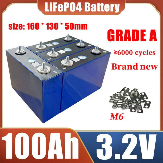 DIANKAISHOU LiFePO4-Akku 3,2V 100Ah 105Ah Klasse A in Blau für Wohnmobile, Solar und Elektrowerkzeuge - Bild 1