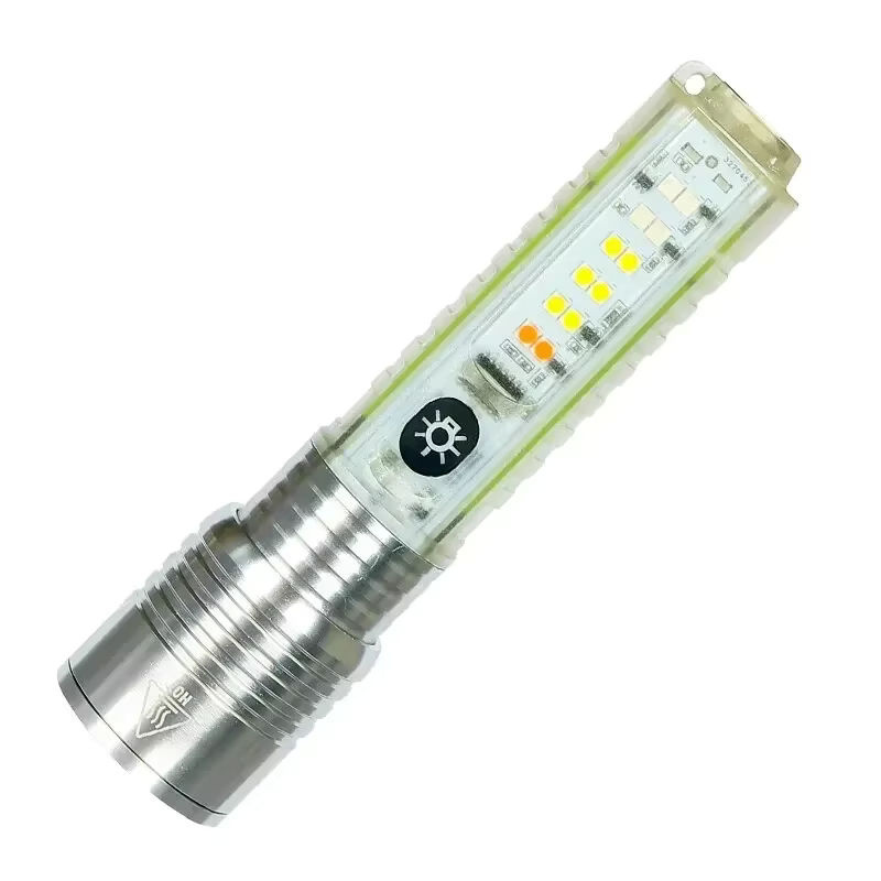 ESMARTER LED-Campinglaterne mit 30 W, RGB-Seitenlicht und Magnetfunktion in Weiß, Rot und Blau - Bild 6