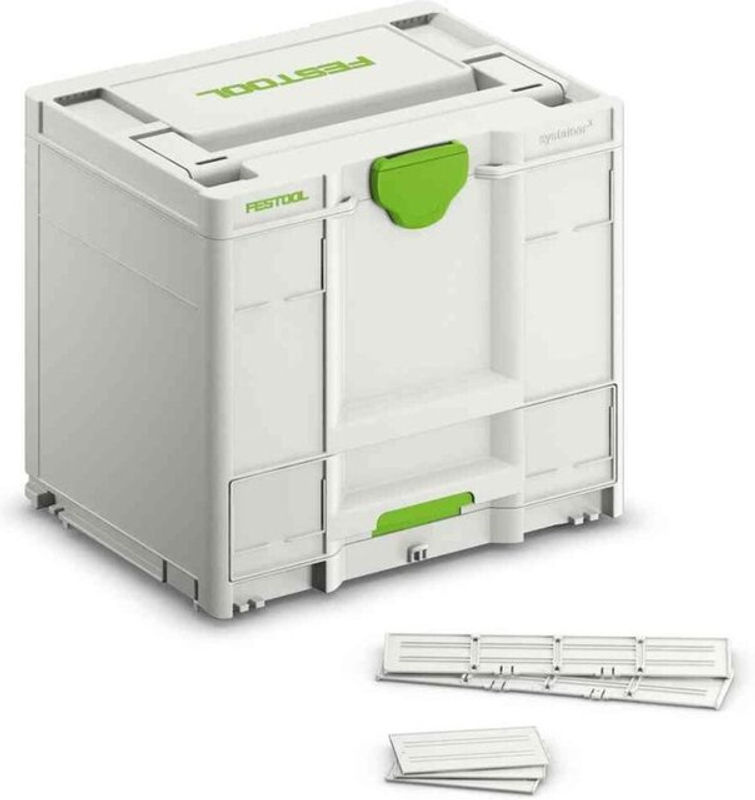 Festool SYS3-COMBI M 337 577767 Transportkiste in Weiß, B/T/H: 39,6 x 29,6 x 33,0 cm - Bild 2