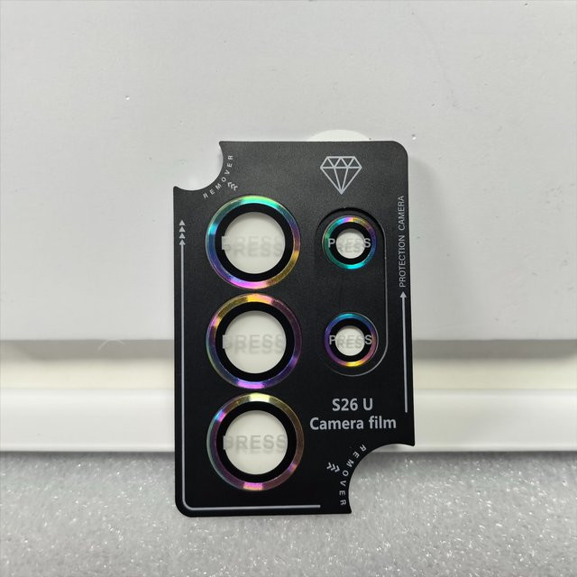 Metall-Rückfahrkamera-Schutz aus gehärtetem Glas für Samsung Galaxy S26 Ultra, S26 Edge, S25, S24 Plus und S23 Ultra zur vollständigen Objektiv-Abdeckung in Gold oder Schwarz - Bild 1