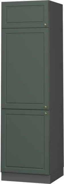 Vicco Fame-Line Kühlumbauschrank Hochschrank für die Küche in Grün-Gold und Anthrazit im Landhausstil, B/T/H: 60 x 58 x 206,8 cm - Bild 1