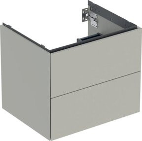 Geberit Waschtischunterschrank One in Greige, lackiert, B/T/H: 59,2 x 50,4 x 47 cm - Bild 1