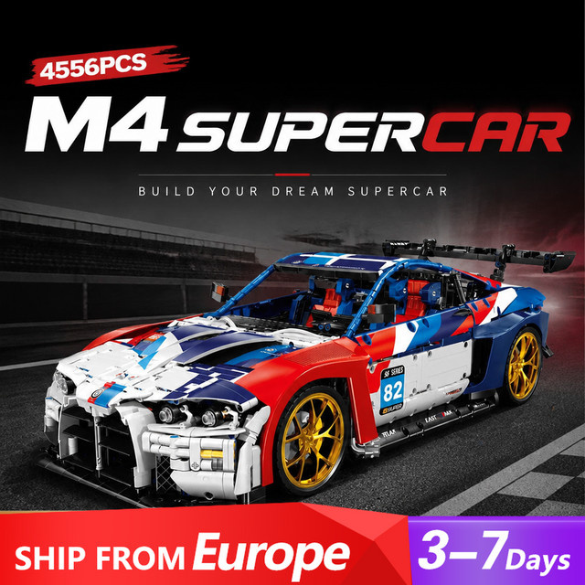 M4 Supersportwagen Baukasten, MOC JD040, Bausteine, 4556 Teile, ab 14 Jahren - Bild 1