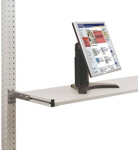Manuflex ZB8374.7035 Gerätewagen für UNIVERSAL und PROFI in Grau und Weiß, Breite: 80 mm, für Tischbreiten bis 2500 mm - Bild 1