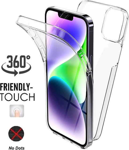 Transparente 360-Grad Ganzkörper-Schutzhülle für iPhone 11 bis iPhone 16 Pro Max mit Front- und Rückseite-Abdeckung - Bild 1